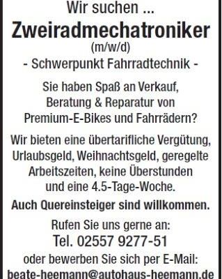 Zweiradmechatroniker neu